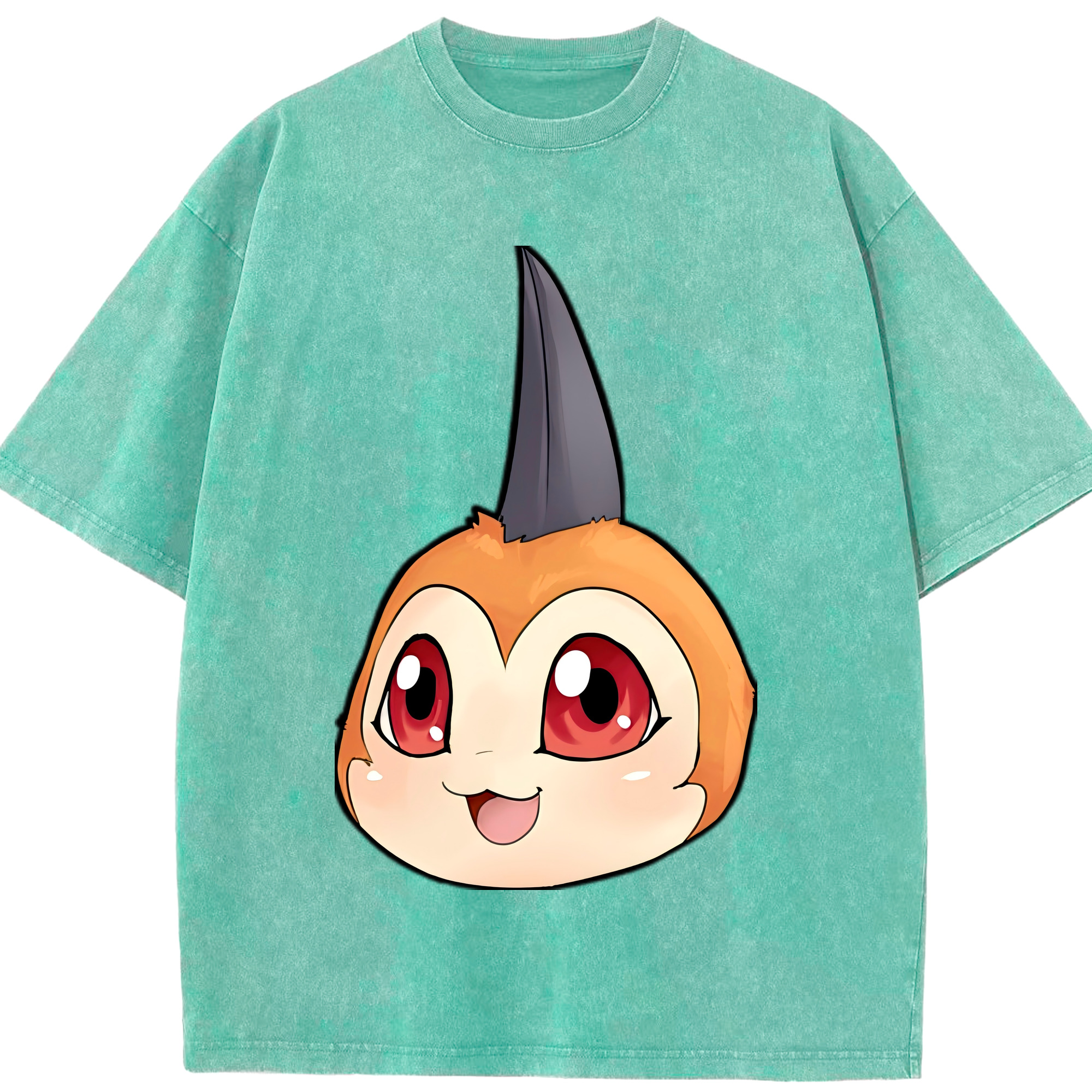 （画像用） Digimon デジタルモンスター/デジモン 綿100% ヴィンテージ風 半袖Tシャツ（フロントプリント）